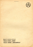 Tesla 532-1009 - Navod k udrzbe 